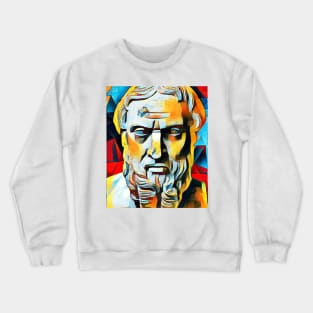 Herodotus Abstract Portrait | Herodotus Artwork 2 Crewneck Sweatshirt